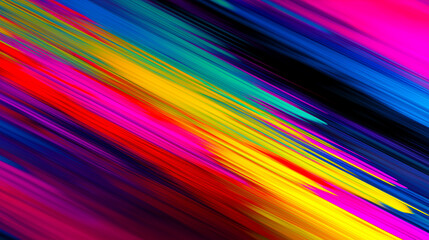 A vibrant abstract color warp and perspective in pop art style.