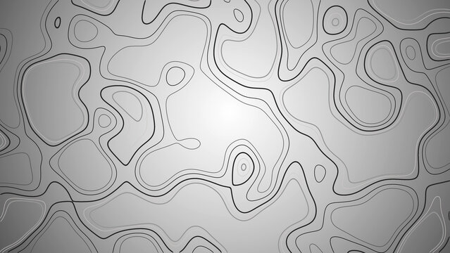 Clean and minimal white topographic map with soft gradient. Excellent for presentations, UI design, or modern editorial backgrounds.