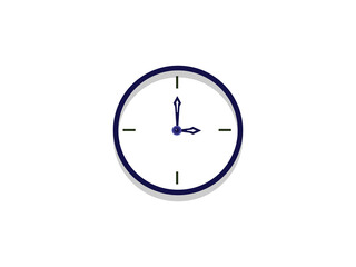 Time Flat Design Education Icon with Side Shadow