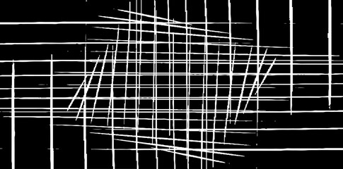 Slim lines texture. Parallel and intersecting lines abstract pattern. Abstract textured effect. Black on white background
