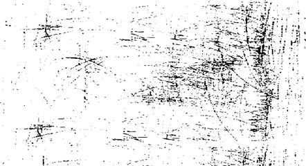 Scratched Grunge Urban Background Texture. Dust Overlay Distress Grainy Grungy Effect. Distressed Backdrop Illustration. Black on White Background.