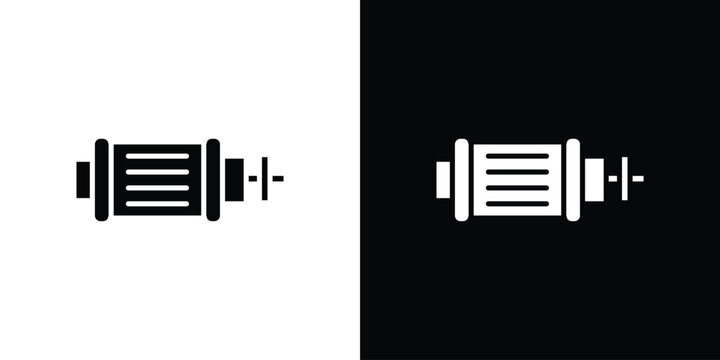 Car alternator icons flat design concept for graphics.