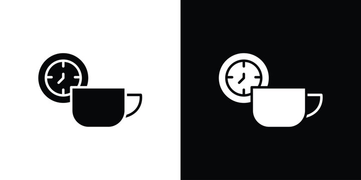 Break icons flat design concept for graphics.
