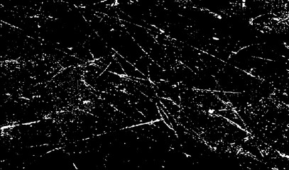 Scratched and Cracked Grunge Urban Background Texture Vector. Dust Overlay Distress Grainy Grungy Effect. Distressed Backdrop Vector Illustration. Isolated Black on White Background. EPS 10.