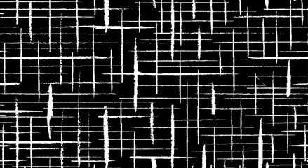 Rough, irregular texture composed of monochrome geometric elements. Overlay distressed grunge background. Abstract vector illustration. Isolated on white background. EPS10