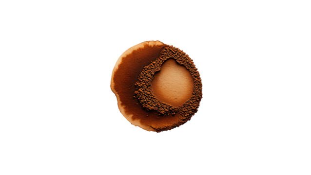 Close-up of a Decadent Donut: A mouthwatering image of a glazed donut with a rich, chocolatey topping, offering a glimpse of pure indulgence and dessert delight.