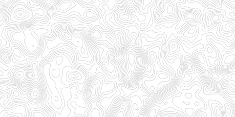 Obraz premium abstract topographic map with contour lines terrain in black and white style, illustrating elevation changes and geographical features with precision. 