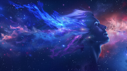 Cosmic Whispers: The Fusion of Soul and Nebula