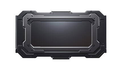 Metallic border with futuristic frame ideal for graphic design projects and display