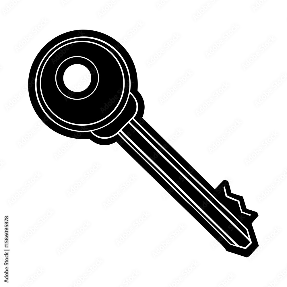 Poster find the perfect key security solution unlock your potential with our key vector graphic design