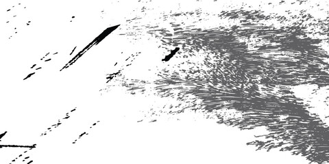 Edgy Rough Vector Scratch Grunge Background – Distressed Black Brush Texture with Splatter for Flyers, Posters & Street Art. Rough Distressed Vector Grunge Scratch Texture 