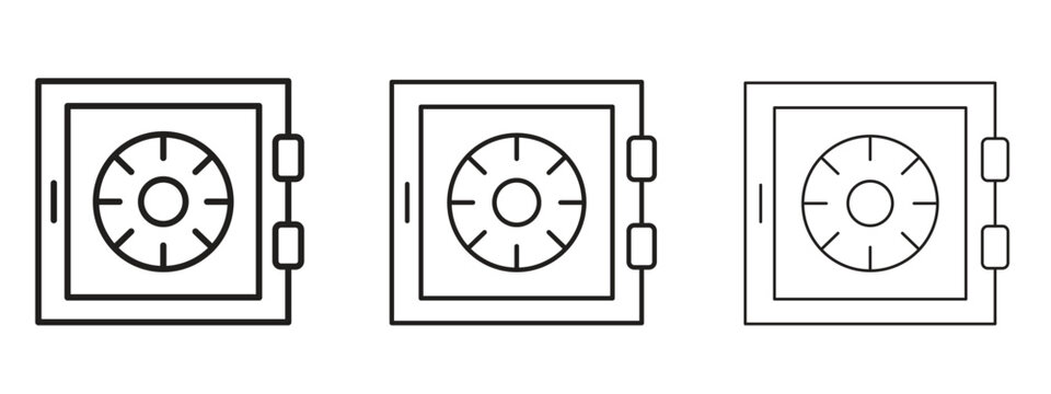 Safe icon. Premium quality symbol. Vector sign for mobile apps