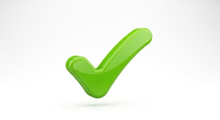 A green check mark symbolizing approval and success