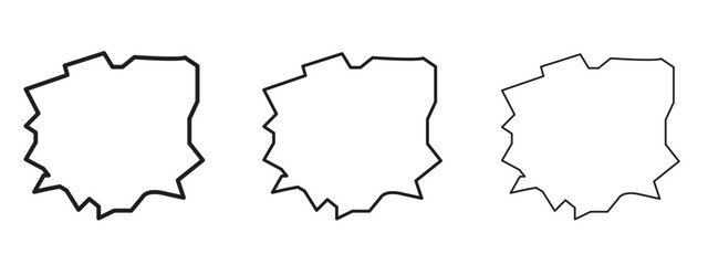 Naklejka premium Poland icon. Premium quality symbol. Vector sign for mobile apps