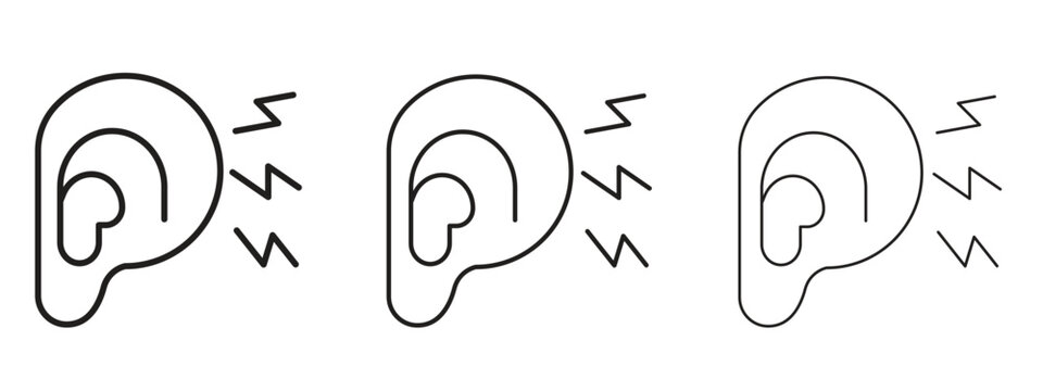 Otitis icon. Premium quality symbol. Vector sign for mobile apps