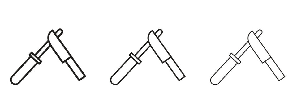 Knife sharpener icon. Premium quality symbol. Vector sign for mobile apps