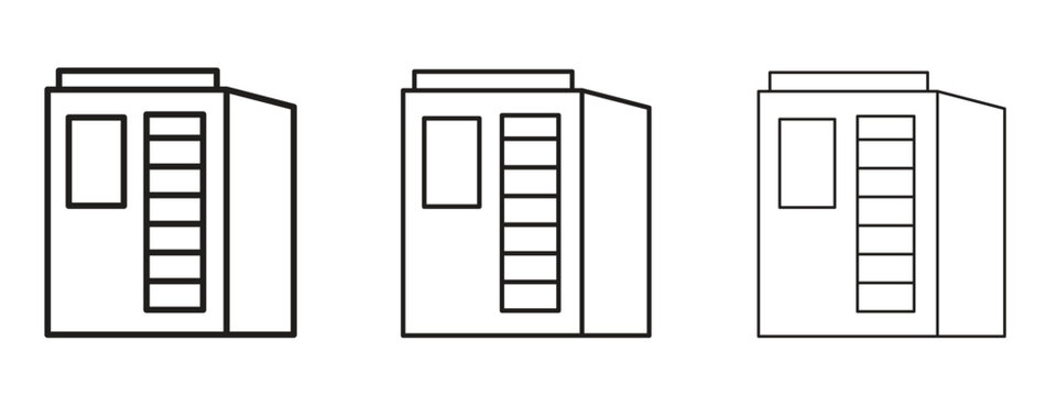 Infrared heat cabin icon. Premium quality symbol. Vector sign for mobile apps