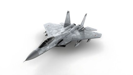 Chengdu J-20 360° Rotating Animation on White Background – Seamless Loop for Technical Showcase