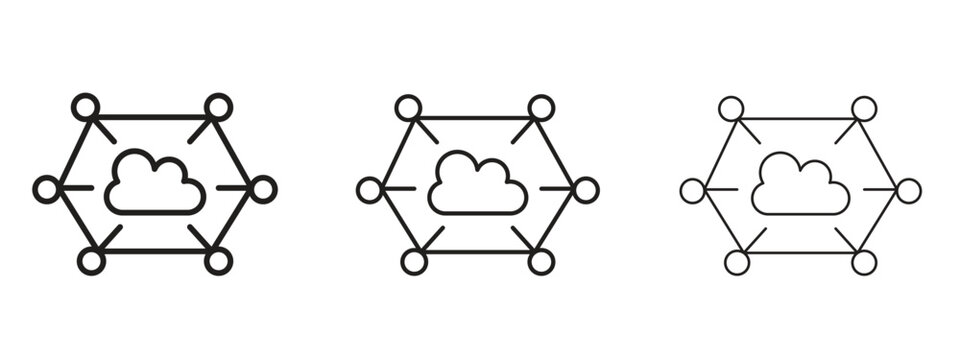 edge computing icon. Premium quality symbol. Vector sign for mobile apps