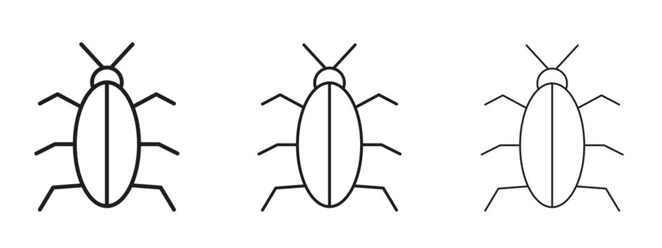 Cockroach icon. Premium quality symbol. Vector sign for mobile apps