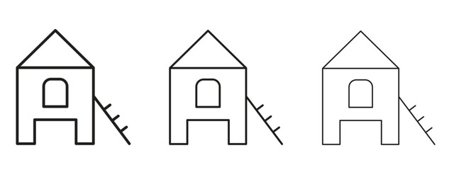 Chicken coop icon. Premium quality symbol. Vector sign for mobile apps © Opps