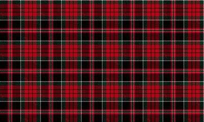 Seamless plaid pattern, black, red, green, white for textiles, fashion for teenagers and modern women, adding charm to the wearer in skirts, pants, dresses or decorative fabrics.