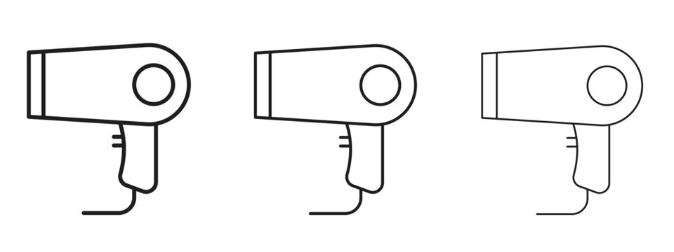 Blow dryer icon. Premium quality symbol. Vector sign for mobile apps