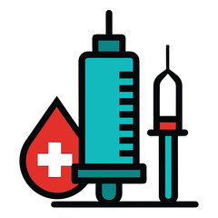 Injection Site Icon Medical Procedure Vaccination or Treatment Symbol
