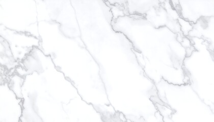 Close-up view of a white marble surface with gray veins