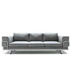 Industrial Urban Loft sofa isolated on transparent background