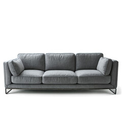 Industrial Urban Loft sofa isolated on transparent background