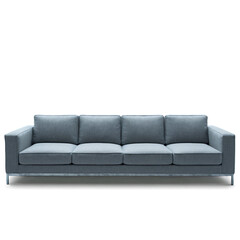 Fototapeta premium Industrial Urban Loft sofa isolated on transparent background