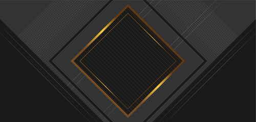 Abstract decorative vector graphic design banner pattern background template-
Elegant Golden Abstract Background with Square Lines and Gradient Stroke-Stripe Lines Geometric Simple Decoration 