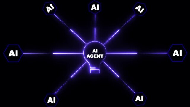 Ai agent businessman working with virtual reality at office, AI agent supporting business processes. generative artificial intelligence analyzing data and predicting future