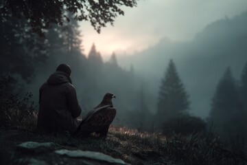 couple in the forest