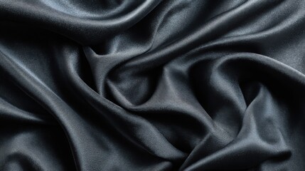 Obraz premium Textural Elegance of Draped Metallic Fabric Folds