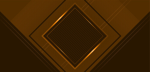 Abstract gradient geometric background design | Futuristic golden glowing vector background | Modern square shape with seamless pattern suitable for banner, poster, seminar, business, campaign