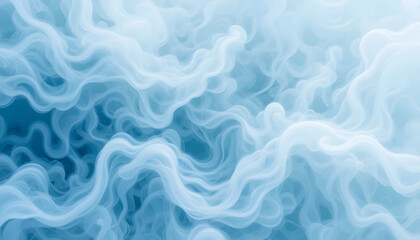 Obraz premium Abstract Blue Smoke or Clouds Background for Ethereal, Atmospheric, and Dreamy Designs