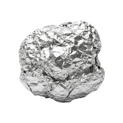 Aluminum Foil: Crumpled Texture, Abstract Background, Shiny Surface, Metallic Material, Gray Color, Wrinkled Design,  Reflective Properties, Light Play,  Close-up View,  Unique Shape