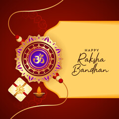 Happy Raksha Bandhan festival classic elegant background