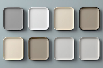 清潔感あふれる：コピースペース付きホワイトタイル