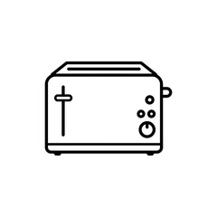 Fototapeta premium Minimalist icon of a toaster for breakfast preparation