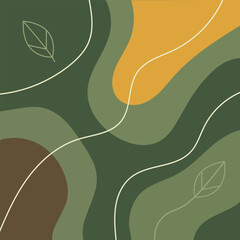 Modern Abstract Fluid Shapes Background in Vector Style