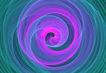 Fractal colored abstract on black background