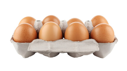 Brown Eggs in Carton png