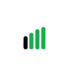 Minimalist Green Data Icon - Clean Clipart for Analytics & Tech 