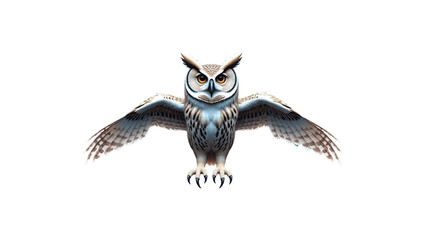Fototapeta premium flying owl illustration