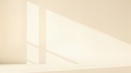 Fototapeta premium light background with blurred shadow on beige wall