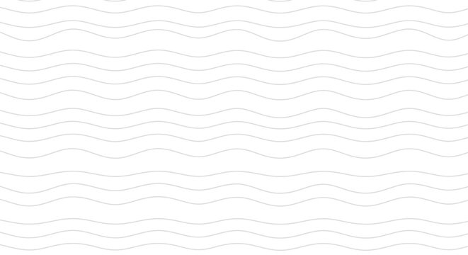 Gentle White Wave Pattern Vector for Backgrounds and Design Elements, Soft Smooth Lines
