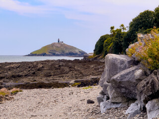A lighthouse on an island, Ballycotton, Cork, Ireland